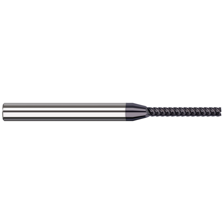 HARVEY TOOL End Mill for Exotic Alloys - Square, 0.0620" (1/16), Length of Cut: 1/2" 59062-C6